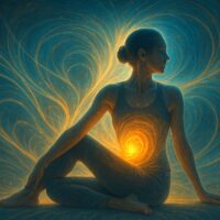 ヨガのアルダ・マッツェーンドラ・アーサナはミトコンドリアを活性化するためにオススメ。