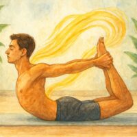 ダヌラ・アーサナ（弓のポーズ）はミトコンドリア活性化にオススメなヨガのポーズ。