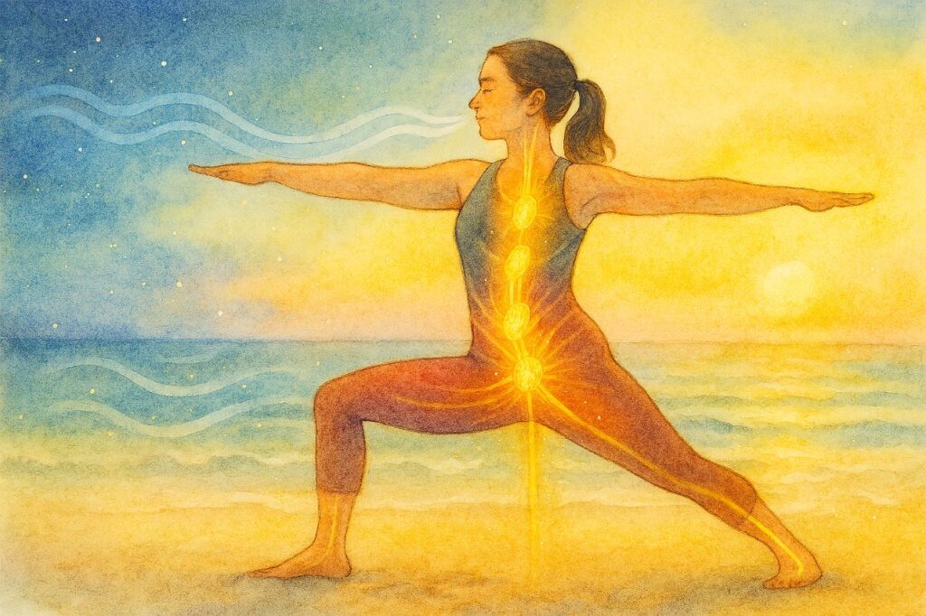 ヴィーラバッドラーサナⅡ（戦士のポーズ２）のやり方