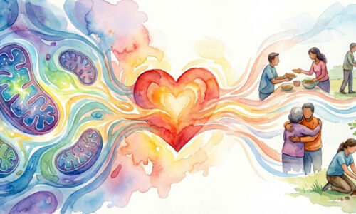 ミトコンドリアの最適化とハートへの気づきが、利他的行動へつながる。