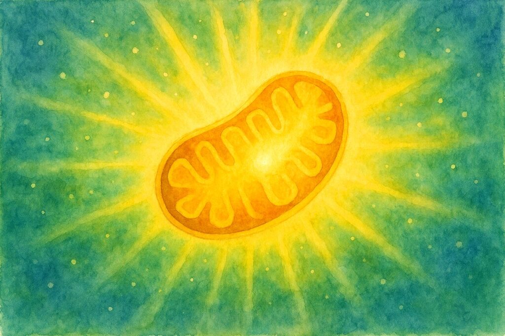 ミトコンドリア自身が放つ光「バイオフォトン」