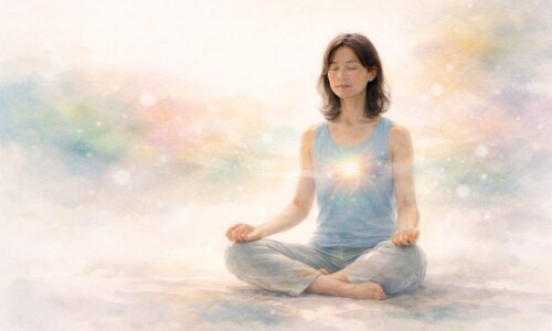 瞑想で、心を本来の静かな状態に整え、自己肯定感を育てていく練習。